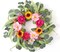 24-Inch Artificial Peony, Dahlia & Sunflower Spring Wreath – Front Door Floral Wreath with Poppy, Chamomile & Eucalyptus for Indoor/Outdoor Farmhouse Home Decor